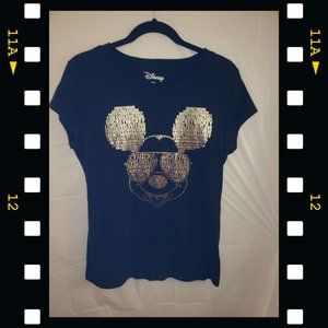 Black and Gold Mickey Tee